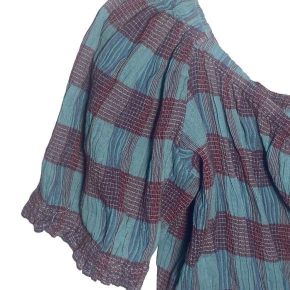 FREE PEOPLE | Vivi Smocked Stripe Top | Size Medium - Picture 5 of 9